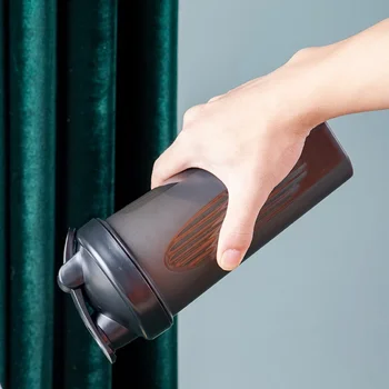 대용량 스포츠 물병 누수 방지 다채로운 플라스틱 컵, 야외 여행 휴대용 체육관 피트니스 저그, 1 리터