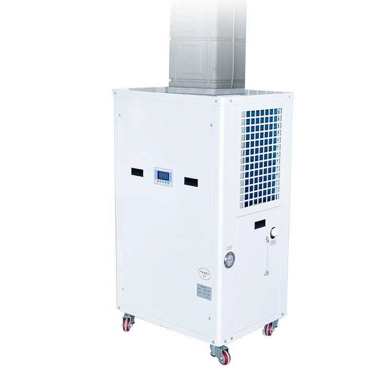 Industrial Horizontal Jet Refrigeration Air Conditioning Single Cooling Ceiling Machine Water Cooled Evaporative Air Conditionin