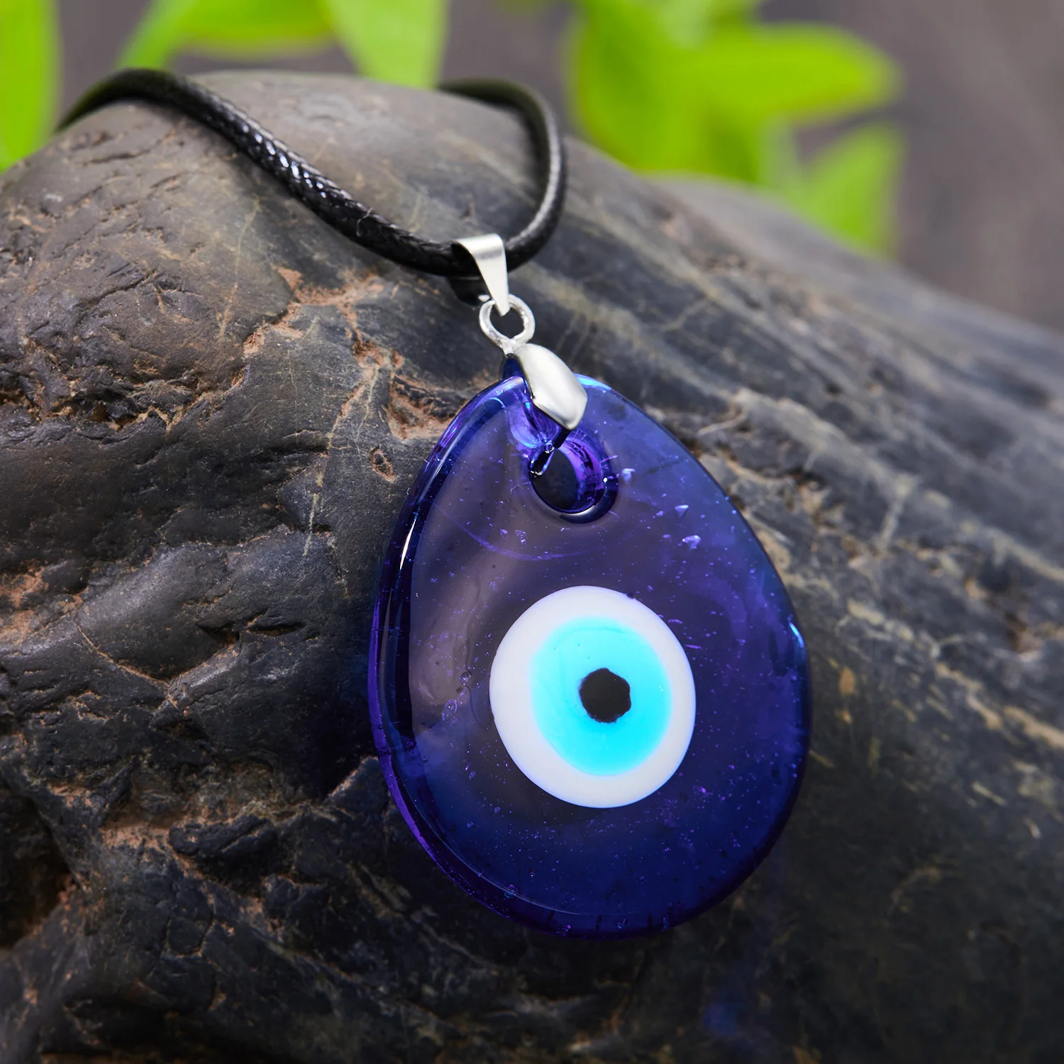Vintage Turkish Evil Eye Blue Choker Necklace - Image 6