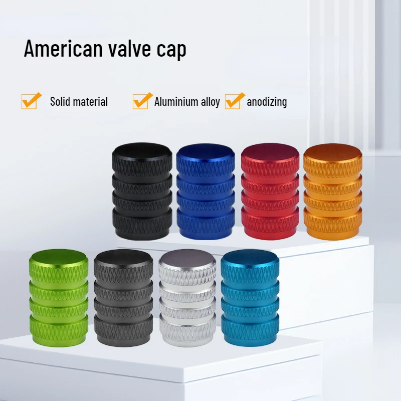 

12PCS Automobile Tire Valve Cap Metal Personalized Valve Cap Aluminum Alloy Explosion-proof Valve Core Cover Universal Cycling