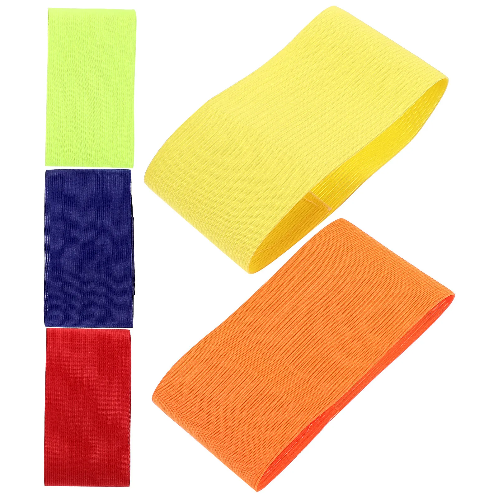 5pcs Football Captain Armband Anti-Slip Soccer Team Leader Band Sports Arm Sign For Basketball Match Captain Bands view 2