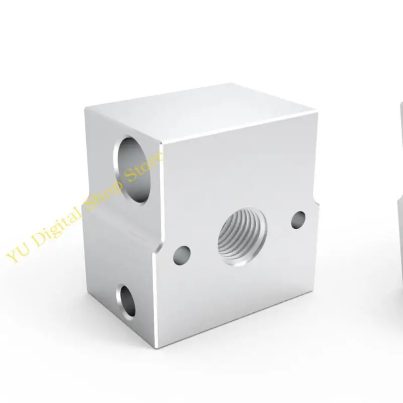 

96BA Алюминиевый нагреватель Блок высокий температурный тепловой блок с защитным охватом силиконового носка для 3D -частей