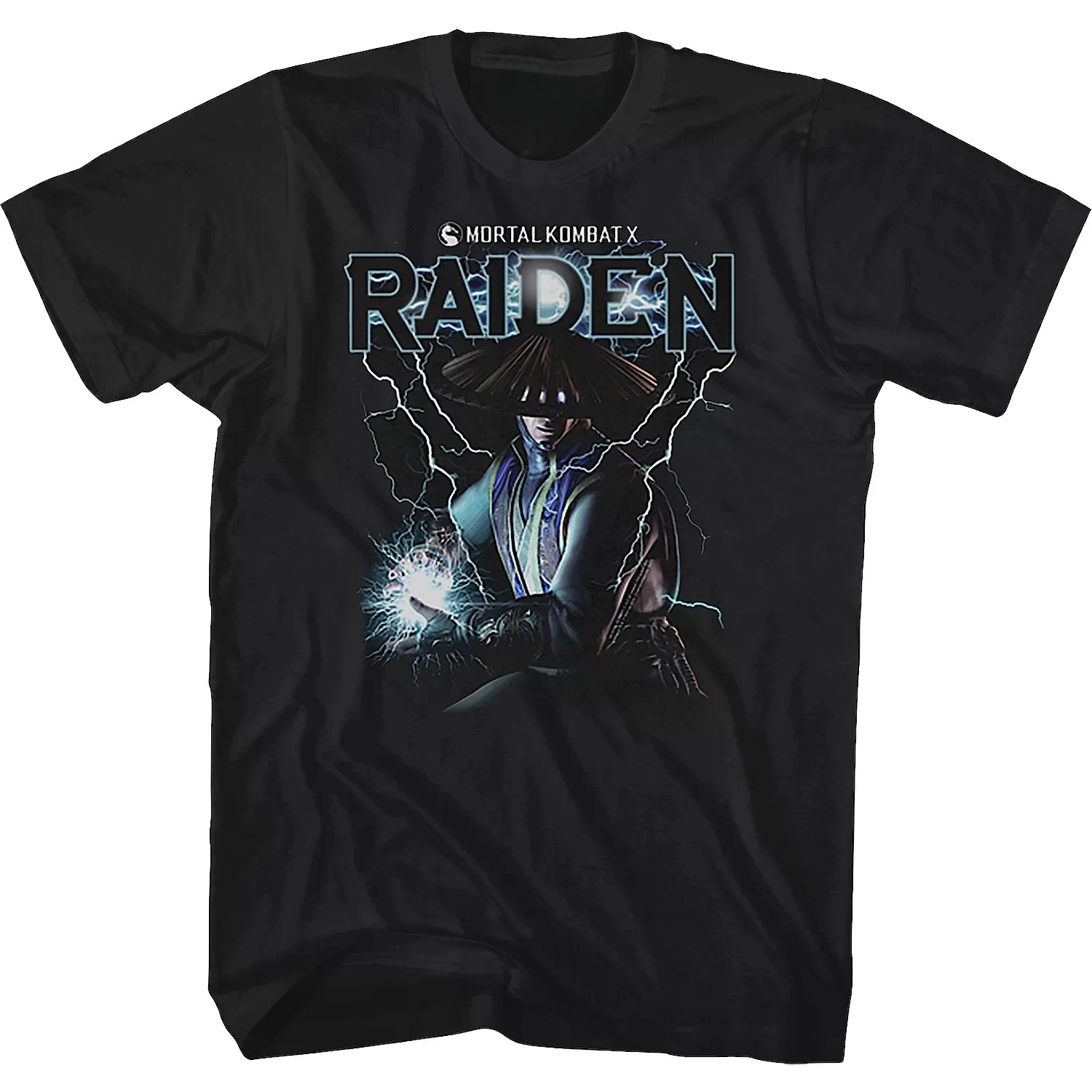 Trevco Mortal Kombat X Raiden Lightning Graphic T-Shirt Cotton Men Women Streetwear Tee