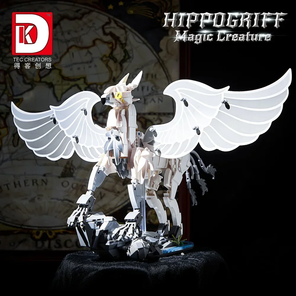 Décennie s de construction Harry Potter Hippogriff, MOC Magic World, modèle CreMobAssembly, mini briques, figurine jouet pour enfant, cadeau