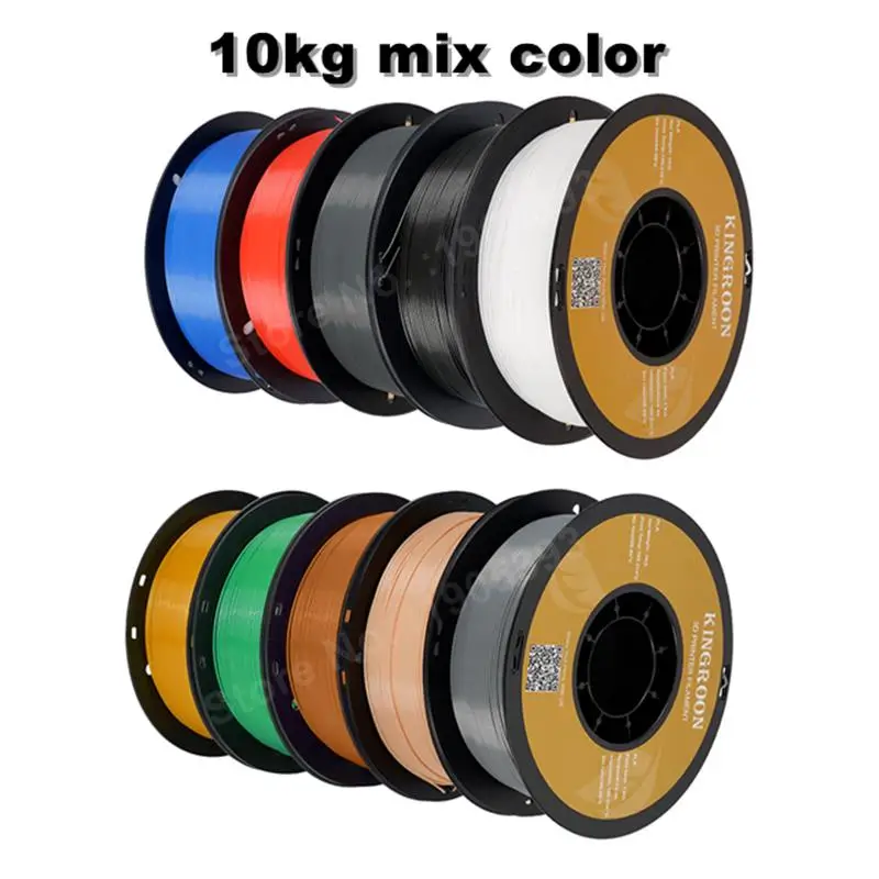 Top PLA Filament 1.75mm 5/10KG pla Plastic For 3D Printer, Standard 1kg/roll 3D Printing Filaments Mix Color Local Shipping