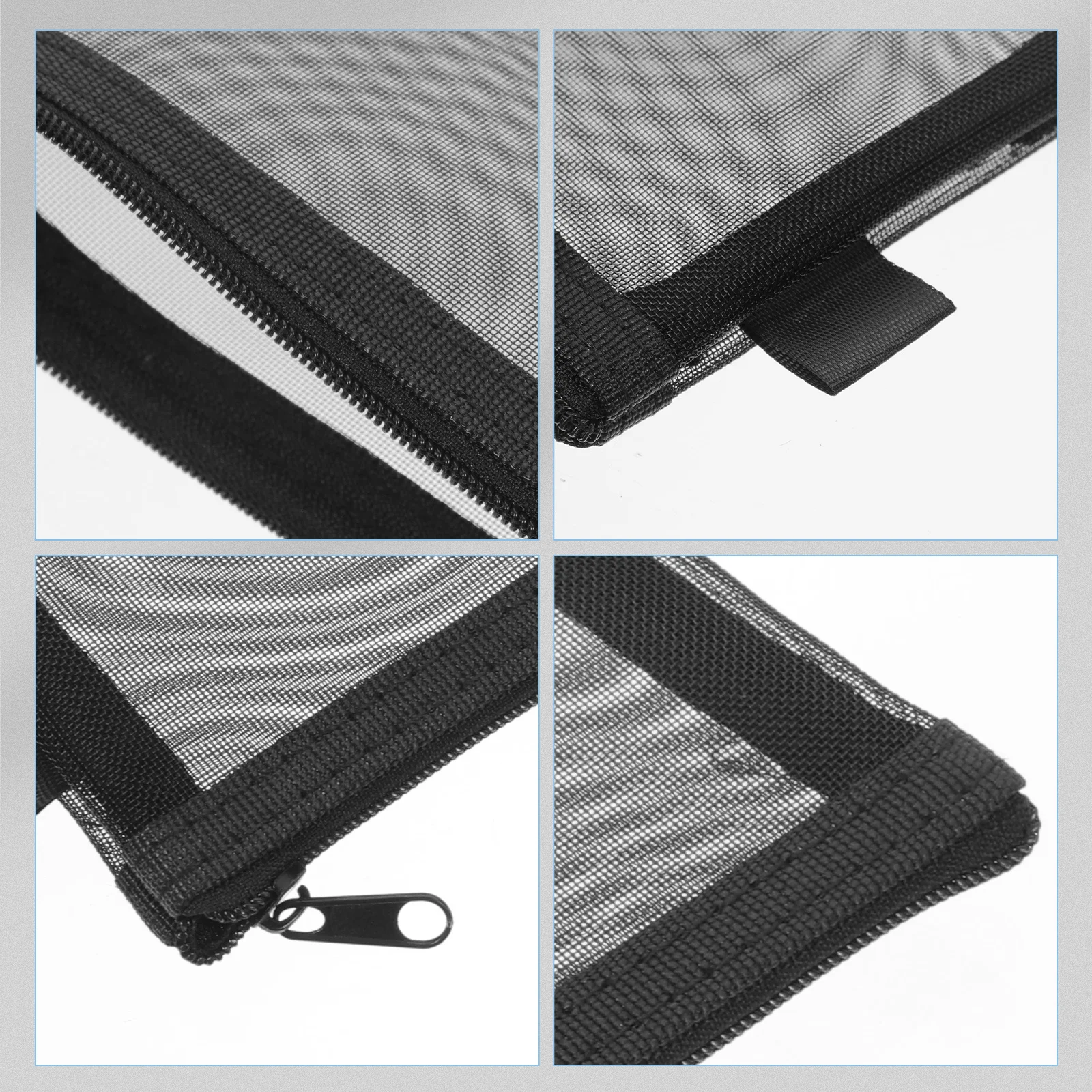 

4Pcs Pencil Pouches High Grade Nylon Multi Function Zipper Pencil Bag for Daily Use Toiletry Travel Accessories