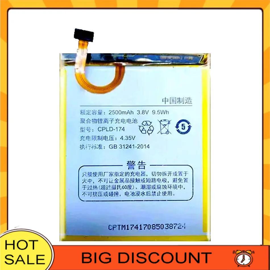 

Mobile Phone Battery 2500Mah For Coolpad A8 A8-930 Premium Replacement