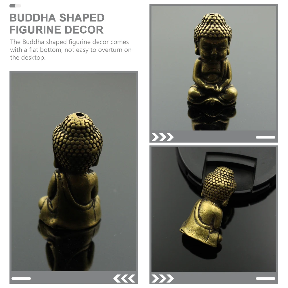 

Vintage Mini Brass Buddha Sculpture Retro Desktop Decoration Delicate Brass Craft Buddha Statue Statue for Home