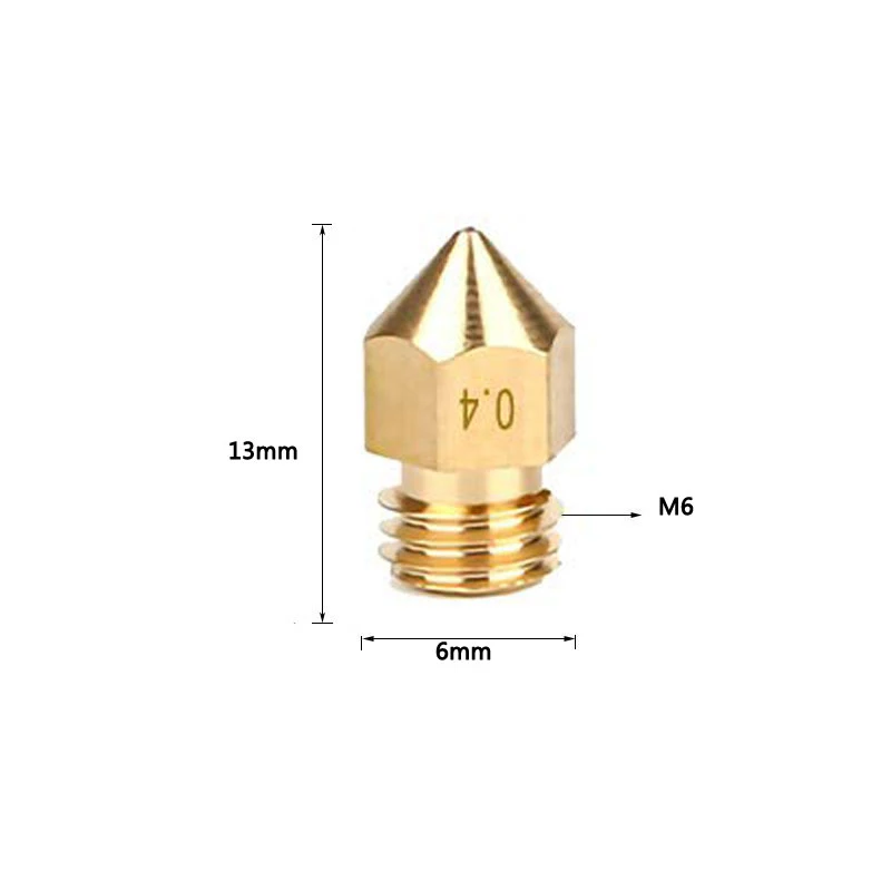 Artiglieria stampante 3d accessori Hornet Hotend Kit ugelli MK8 in ottone 0.4mm con presa di ricambio termistore e asta di riscaldamento