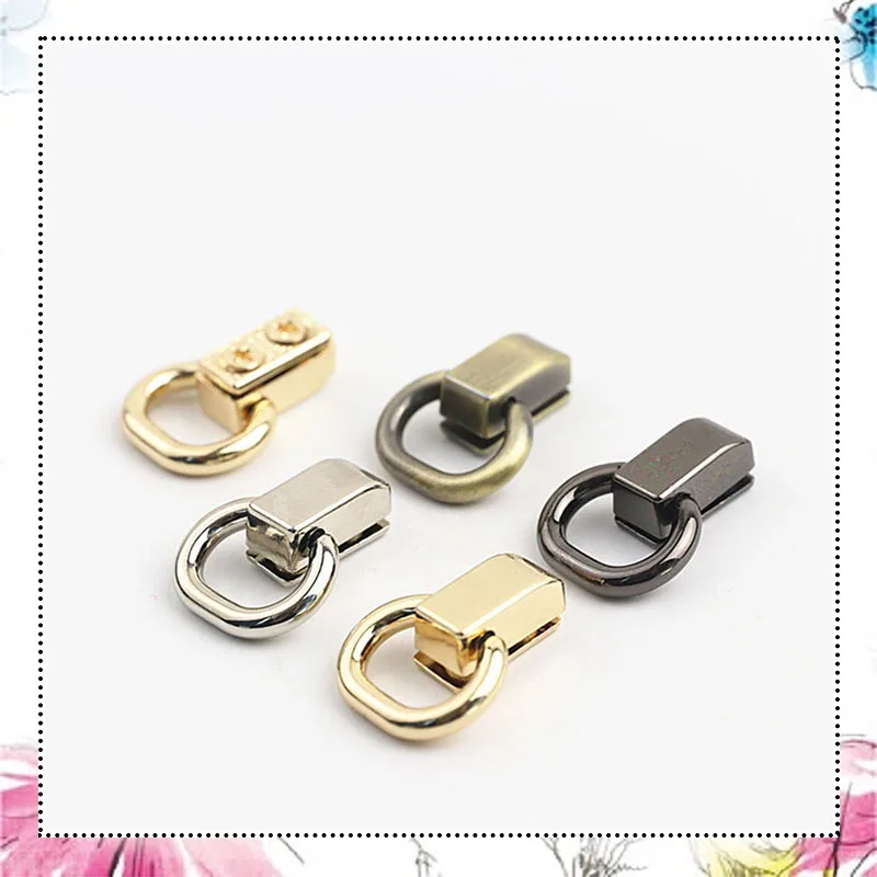 

20Pcs 11mm Bag Hang Ear Strap Side Ring Buckle Nailing Screws Loop Hook Chain Clip Clamp Pendant Rivet Clasp Accessory