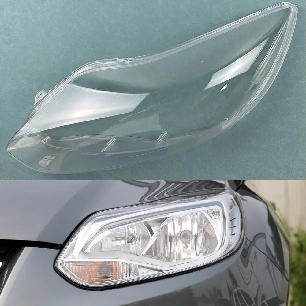 

For Ford Focus Front Headlight Cover Transparent Headlamp Lamp Shell Replace Original Lampshade Plexiglass 2012~2014