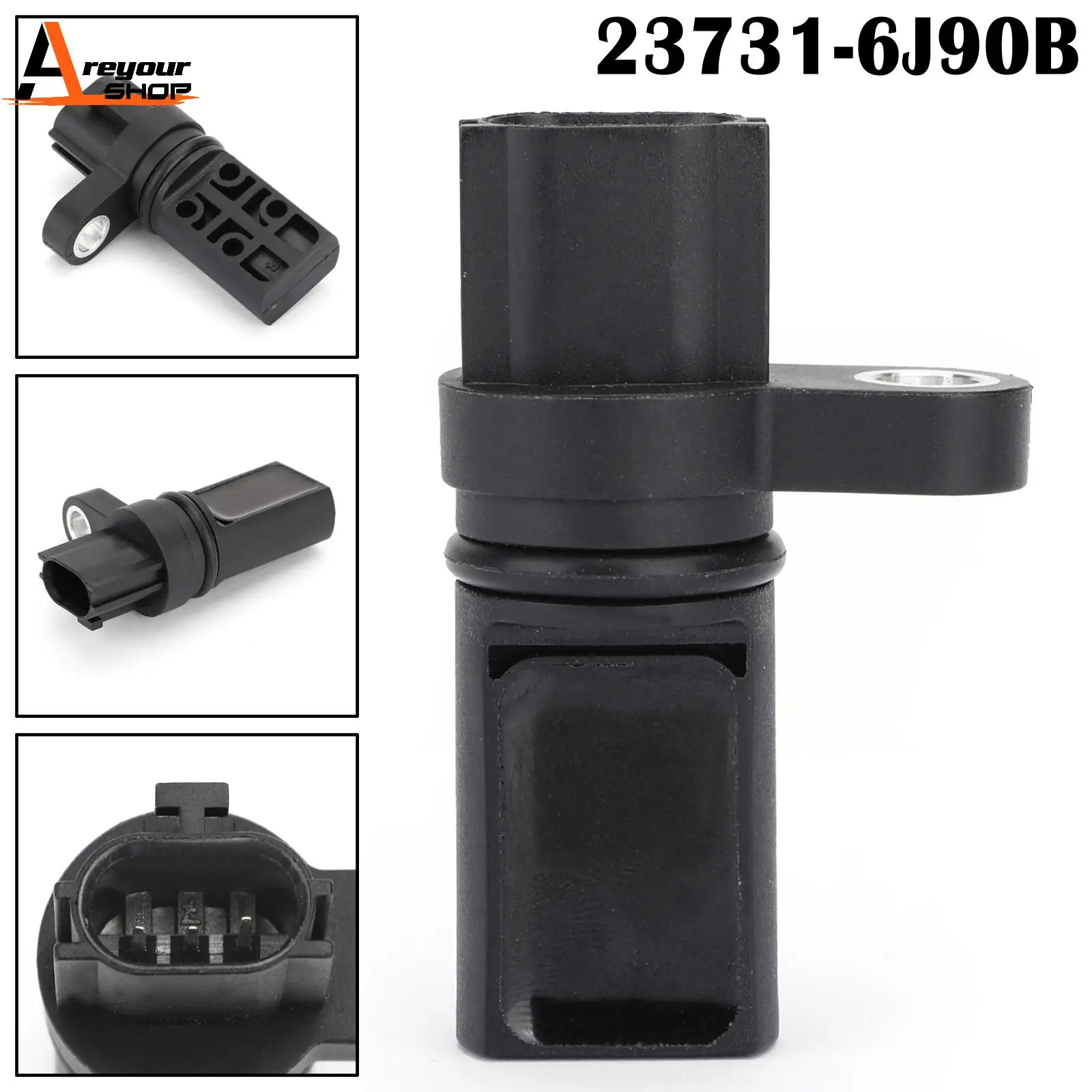 Areyourshop New Camshaft Cam Position Sensor For Infiniti For Nissan 02-13 Fx35 G35 23731-6J90B 23731-6J900 GEGT7610-93 Car