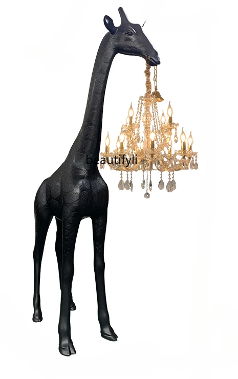 

Giraffe Floor Lamp Nordic Creative GRP Sculpture Simple and Light Luxury High-End Decoration Floor Lamp Designer Decoration