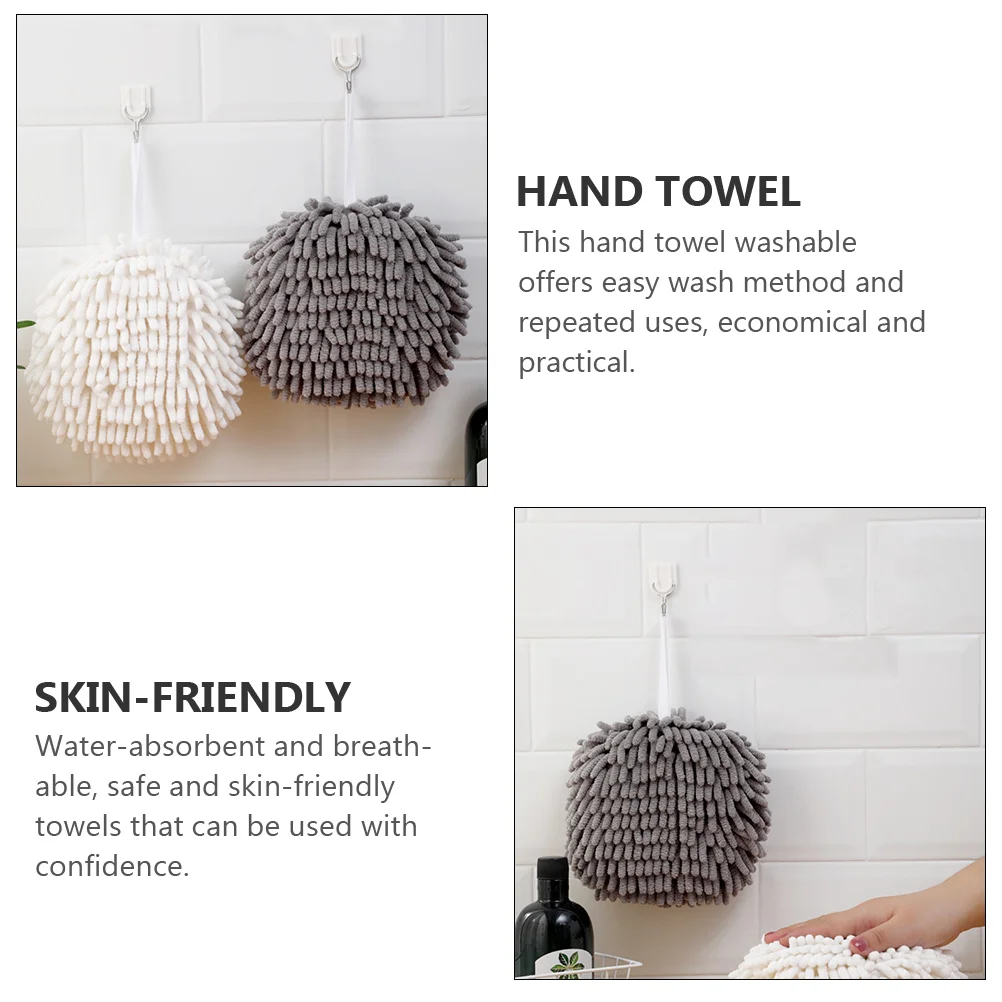 

1pc Quick-Dry Hand Towel Superfine Absorbent Fabric Fast Drying Hanging Design Washable Reusable Kitchen Bathroom Home