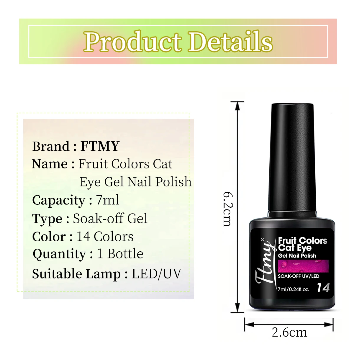 1 botella de esmalte de uñas en gel, terapia de luz duradera, color semipermanente y polvo brillante, forma líquida, sin alcohol, hip