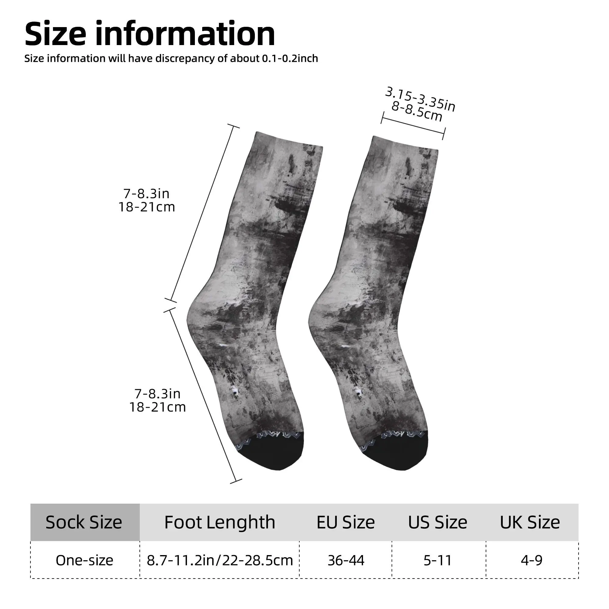 Custom Fun AC DC Logo Heavy Metal Band Music Printed Black Socks for Women Men Stretch Summer Autumn Winter  Crew Socks