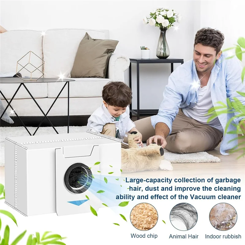 

High Quality-Accessories Kit For Ecovacs Deebot T20 Omni / T20e Omni / X1 Omni Robot Vacuum Cleaner,Dust Bags,Side Brushes,Mop C