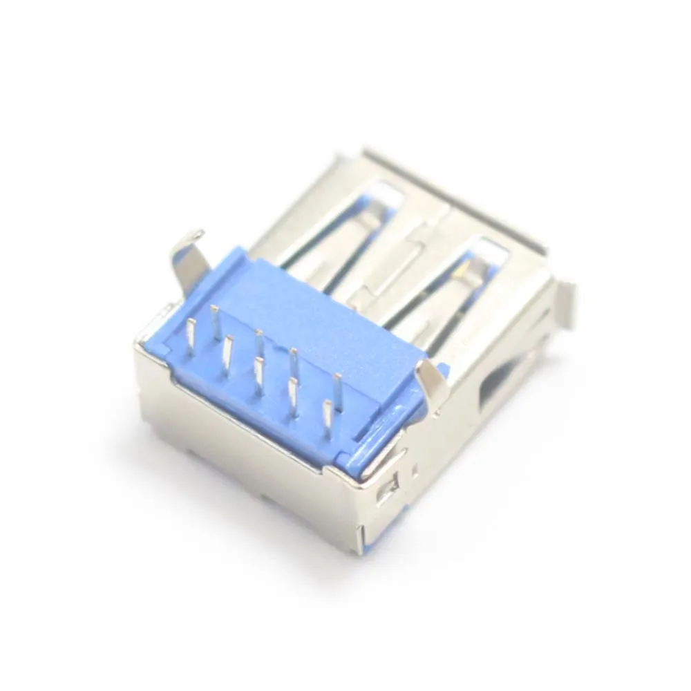 1/3/5pcs USB 3.0 Type A Female Plug jack USB- A 90 Degrees Gold Plated Pins AF Socket Connector Terminal