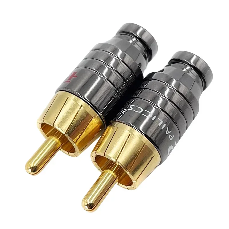 4/8/16PCS RCA Plug Jack Luxury Soldering Gold plated Speaker Connector Audio Output/Input Adapter Plug Earphone Connector Jack