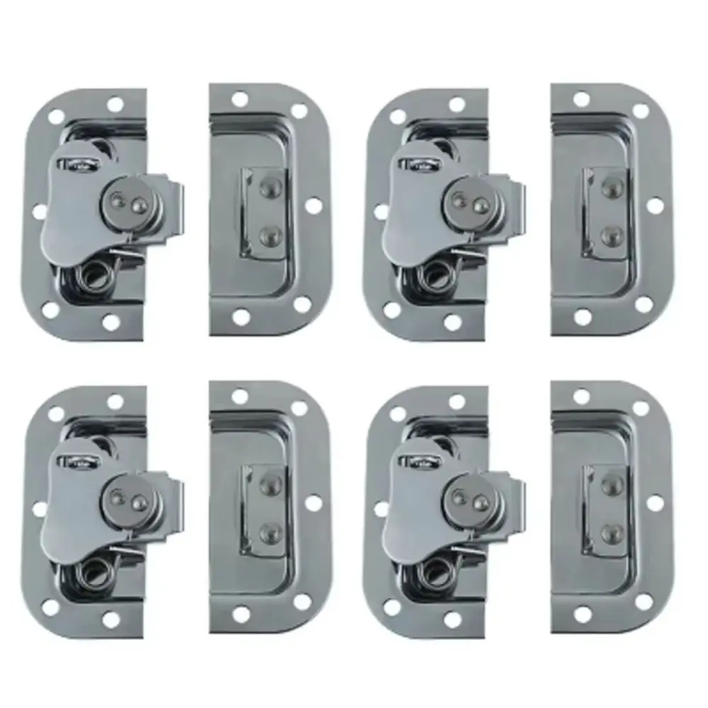 4Pcs Spring Loaded Butterfly Twist Lock Buckle Security Lock Recessed Mount Air Box Lock Anti-corrosion Alloy