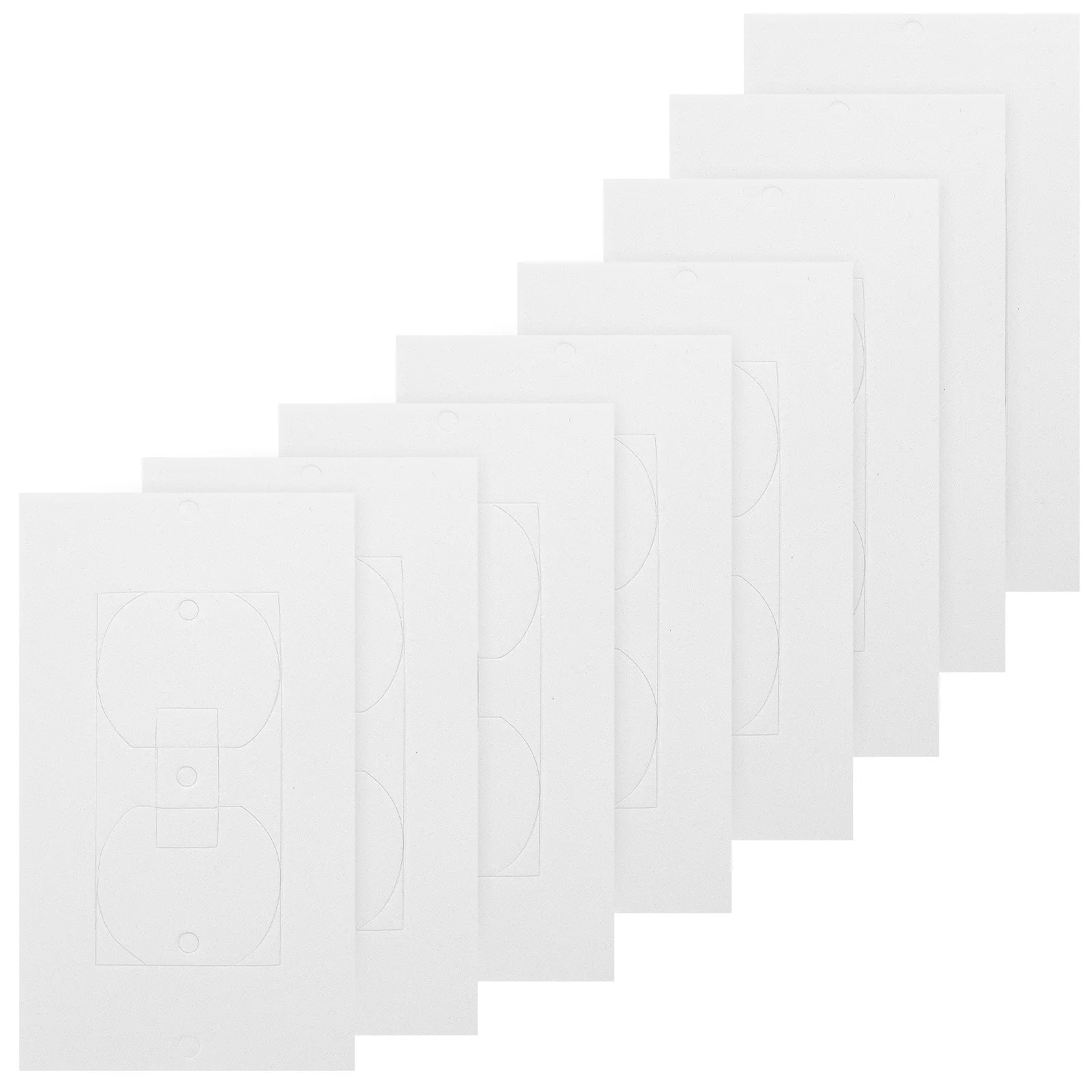 50Pcs Outlet Insulation Pads Socket Cover Gasket for Wall Plate Draft Sealing Electrical Safety Insulation and Energy Saving
