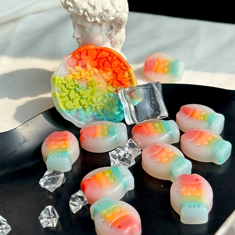 أسماك صغيرة على شكل جزيئات الشمع الملونة/اليدوية الصنع لتقوم بها بنفسك ورنيش ختم ورنيش الشمع دعوة الزفاف المغلف ختم هدية الختم