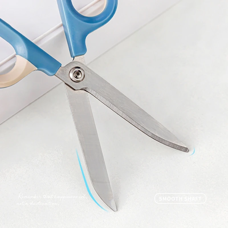 1 pçs batendo cor scissor 15cm cortador de faca de aço inoxidável para papel handwork arte escritório escola doméstico a7255