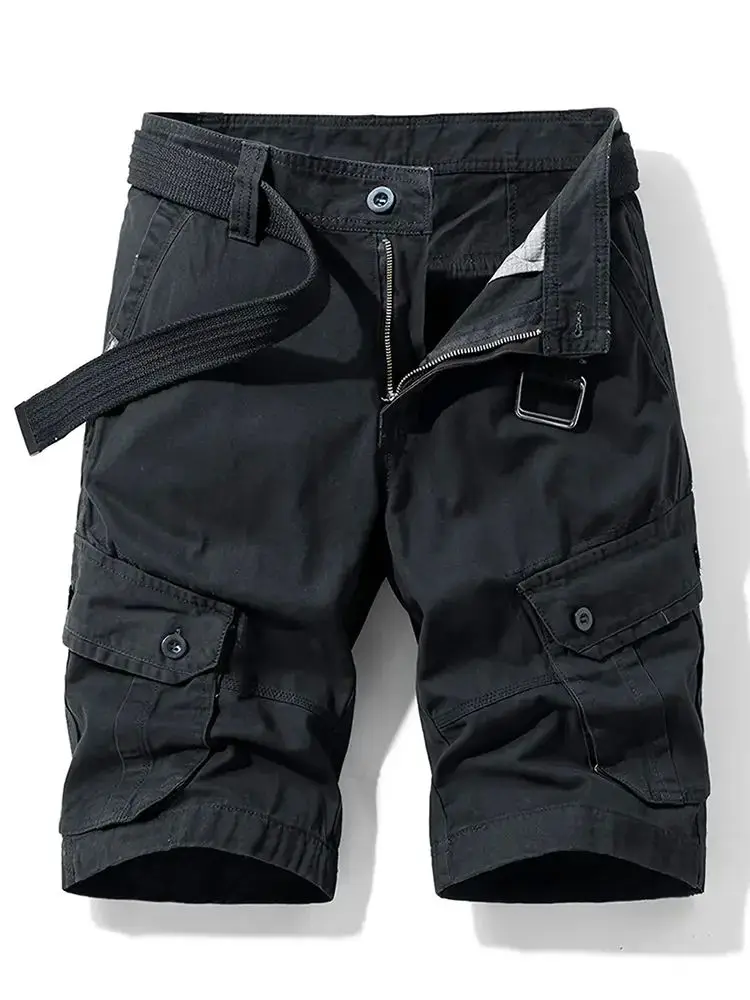 

Men's Cotton Cargo orts with Multiple kets Tactical Comfortable Straight Leg Eighteen Pants Youthful Vitali Sle