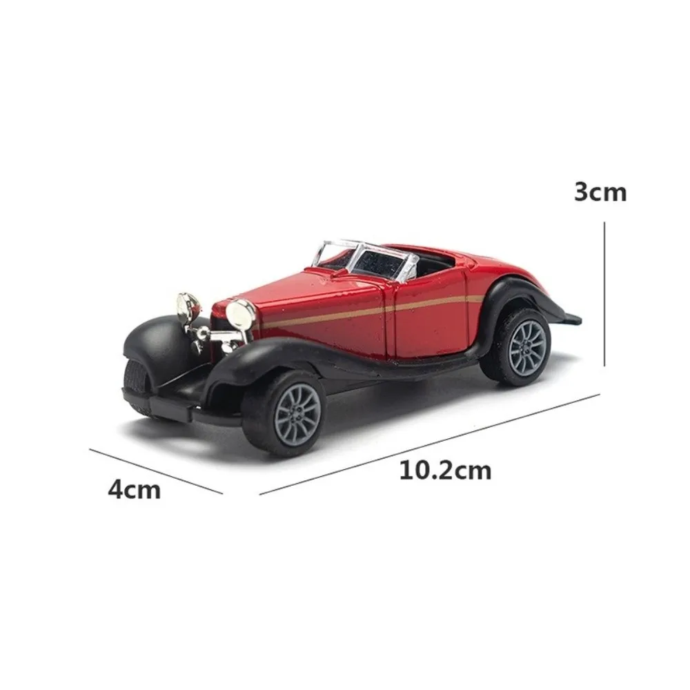 Sammlerstück 1:43 Maßstab Vintage Modellauto mit Öffnenden Türen Cabriolet Rückzieh-Auto Miniatur Klassisches Druckguss-Auto zur Ausstellung