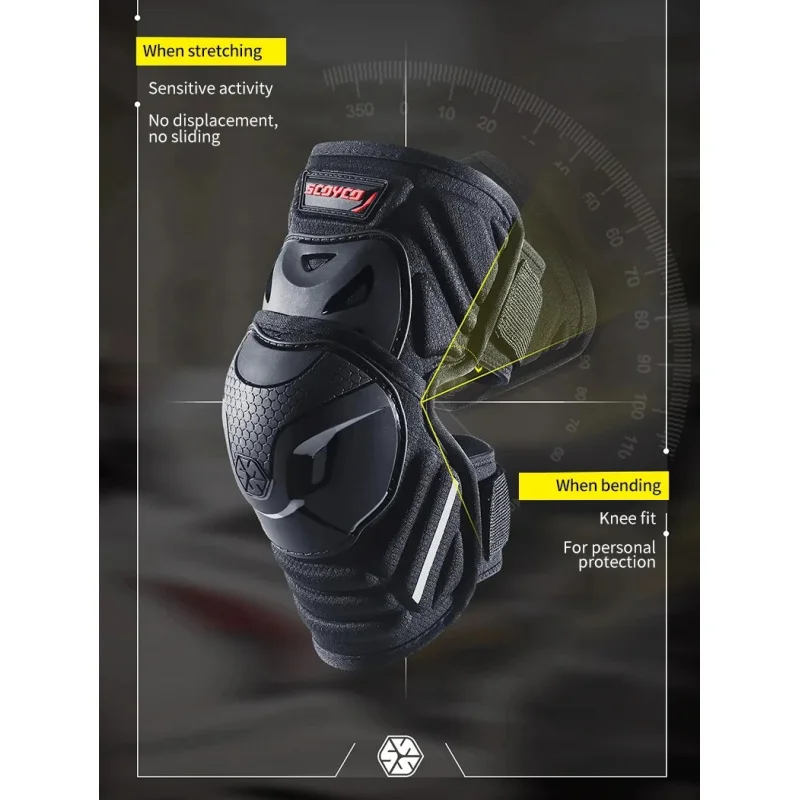 

Scoyco K27 K-46 Мотоциклетные наколенники Превосходная защита от ударов для бездорожья MTB и езды на велосипеде Скейтборд с защитой голени