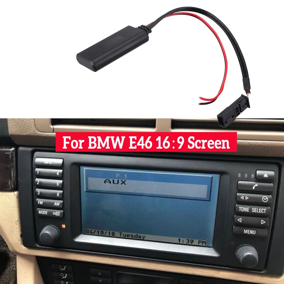 

Автомобильный bluetooth модуль AUX в аудио Радио адаптер 3-контактный для BMW BM54 E39 E46 E38 E53 X5 Автомобильная электроника Аксессуары