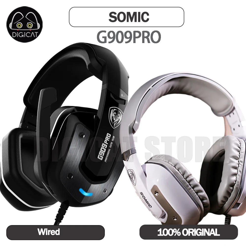 

Somic G909PRO Gamer Headphone With Microphone Esports Gaming USB Wired Earphones Foldable LOL FPS Gaming Headphone Boy Gifts