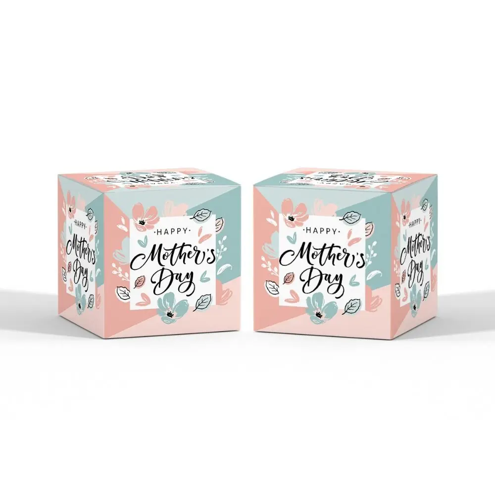12 stücke Romantische Mutter der Tag Geschenk Boxen Cartoon Papier Box Snack Candy Boxen Handgemachte Bunte Geschenk Verpackung Boxen
