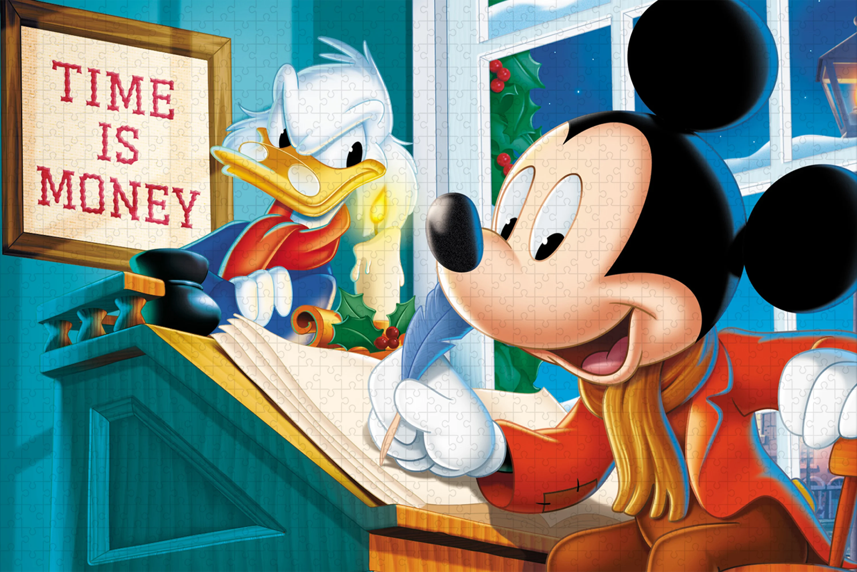 Disney Mickey Mouse & Donald Duck Jigsaw Puzzle 35/300/500/1000 Pieces Wooden Jigsaw Puzzle Educational Toy for Kids & Adluts