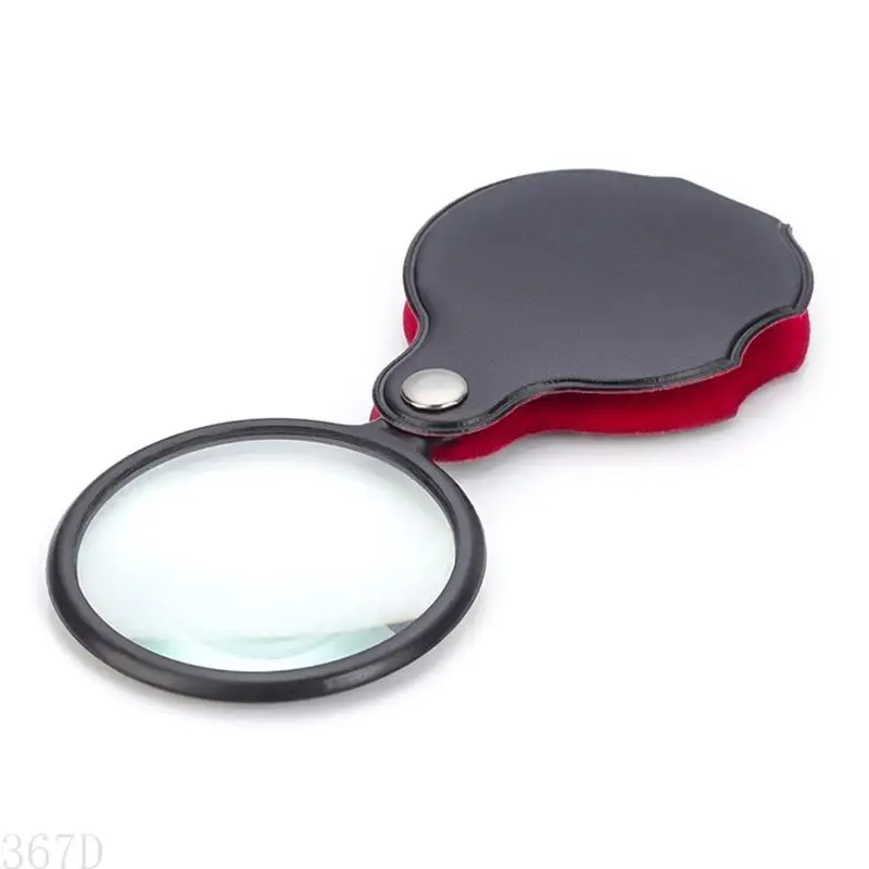 367D Mini Magnifing Glass Magnify Glass Splating Coaper Marifier Loupe 8x