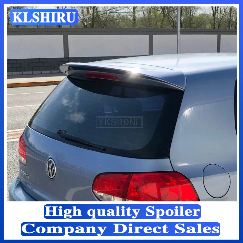 For Volkswagen VW Golf 6 ABI 2010 2011 2012 2013  ABS Plastic Rear Trunk Roof Wing Unpainted Primer Rear Spoiler Car Accessories