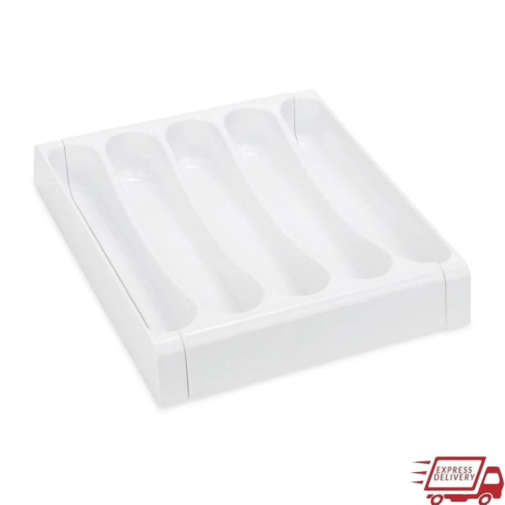 

Adjustable Cutlery Tray Expandable Kitchen Organizer Durable Easy Storage Fits RV Drawers Custom Fit 9 to 13 Inches