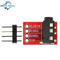 TRRS 3.5mm Audio Seat MP3 Stereo Headphone Video Microphone Interface Module Breakout Board Expansion Connector 3.5mm Jack