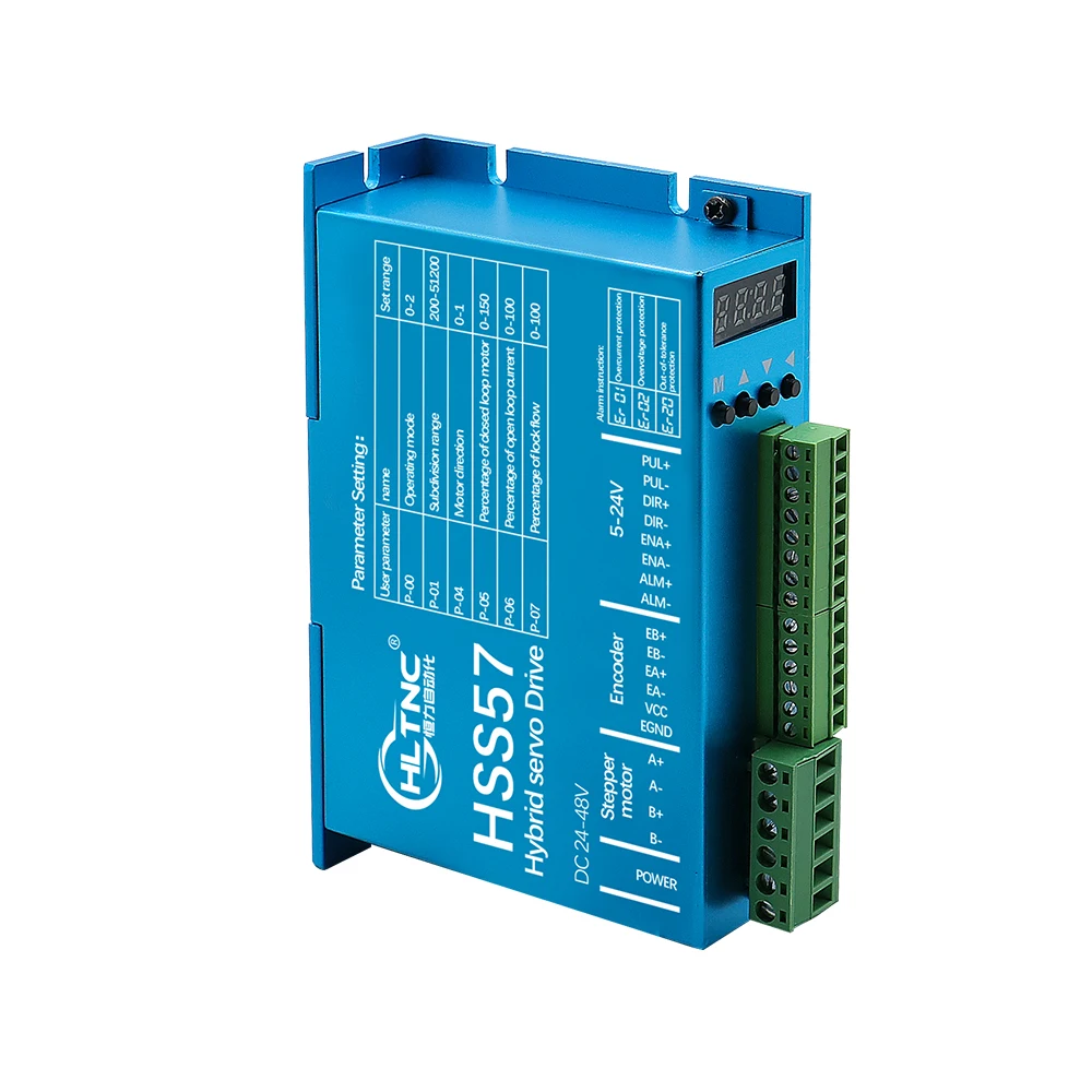 

HLTNC NEMA23 57 Драйвер двигателя с замкнутым контуром HSS57 для двигателя Nema23 2NM 2,2NM2,5NM 3NM для ЧПУ