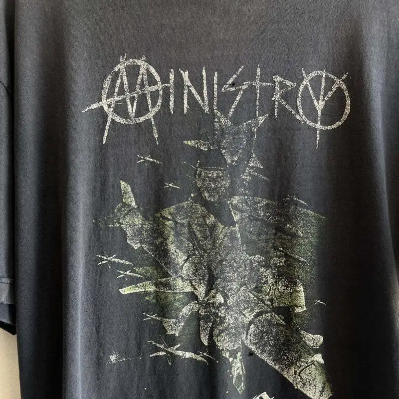 خمر 2006 وزارة الفرقة جولة نادر أسود تي شيرت إعادة طباعة Wa0520