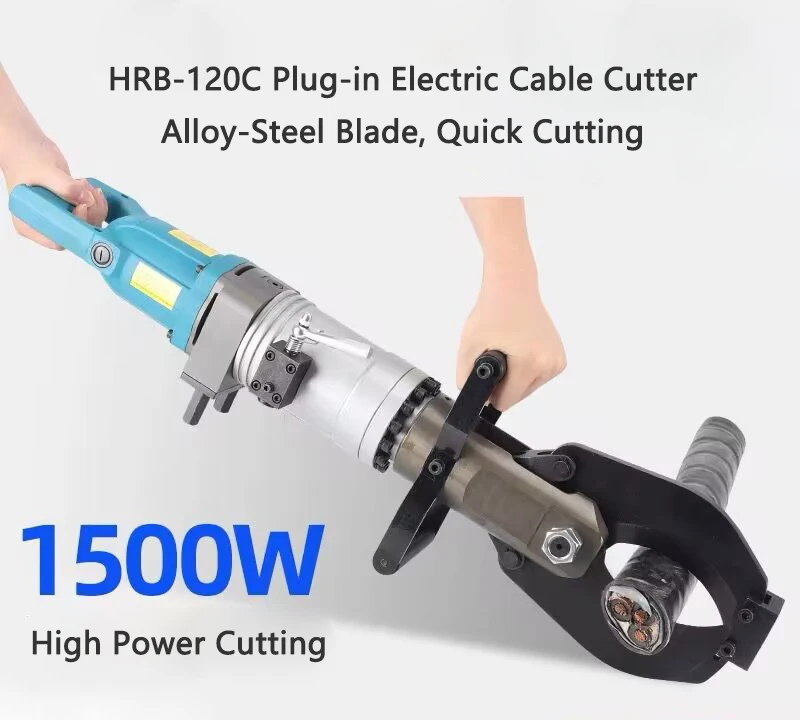 

Electric Hydraulic Cable Cutter HRB-120C Enhanced Cable Shear/Cable Scissors Quick Cutting Copper Aluminum Armored Cable Pliers