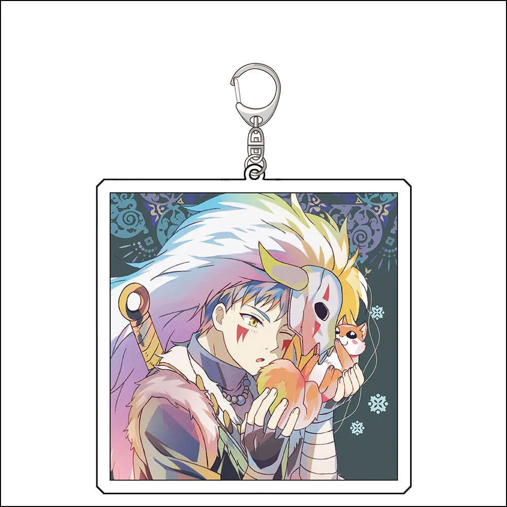 Fans Gifts Game Anime HD Figures Series Yun Zeno Jaeha Sinha Kija Hak Yona Acrylic Keychain pendant Ornament Collection About6cm