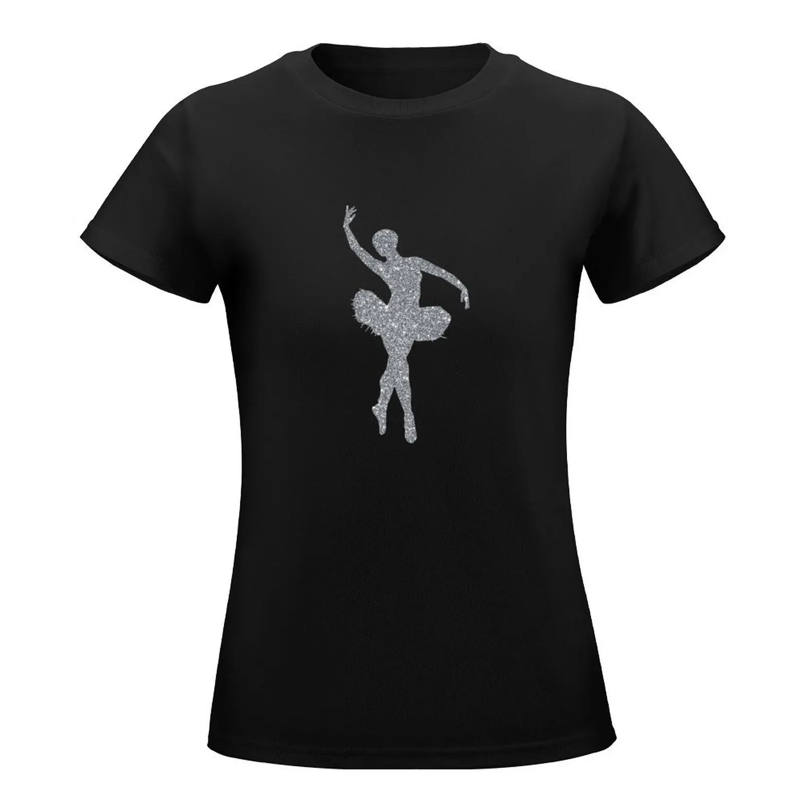 Ballet T-Shirt animal print shirt for girls kawaii clothes black t shirts for Women