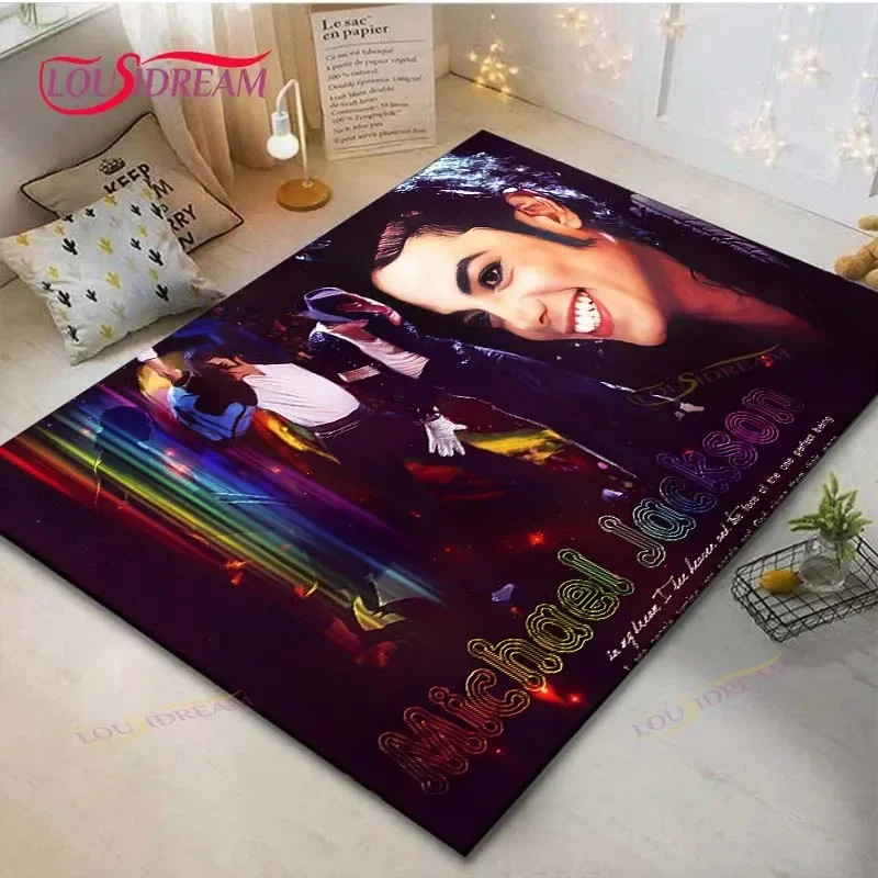 Fashion M-Michael-Jackson Printed  Carpets Living Room Anti-Skid Area Rug Kids Bedroom Mats Yoga Mat Large Carpet Decor