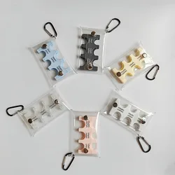 Colourful Portable Coin Clip Organizer Small Wallet Loss Prevention Clip Japanese Currency Sorting Travel Transparent Card Case