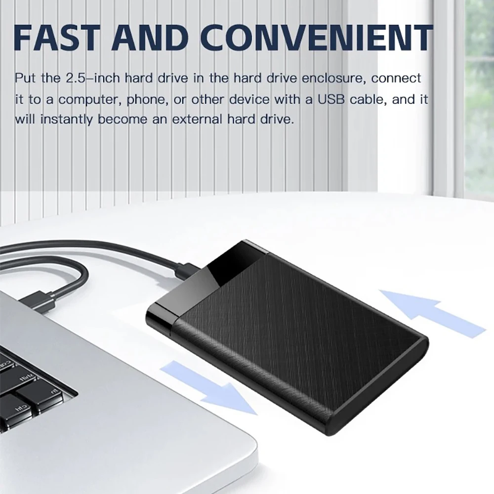 外付けハードディスクケース,SSDエンクロージャー,USB 3.0, 2.5インチ,SATA, 5Gbps,サポートウィンドウ,Mac, Android