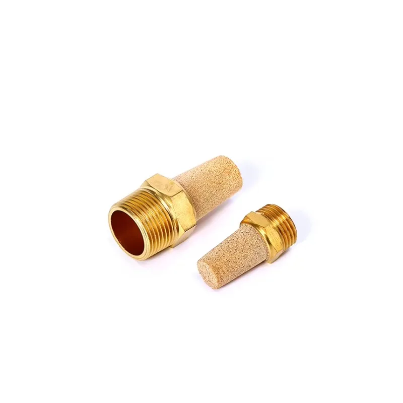 

SONGO BSL-01 Brass Fittings Pneumatic Male Thread Brass Connector Fitting Cylinder Muffler Noise Reduction Joint