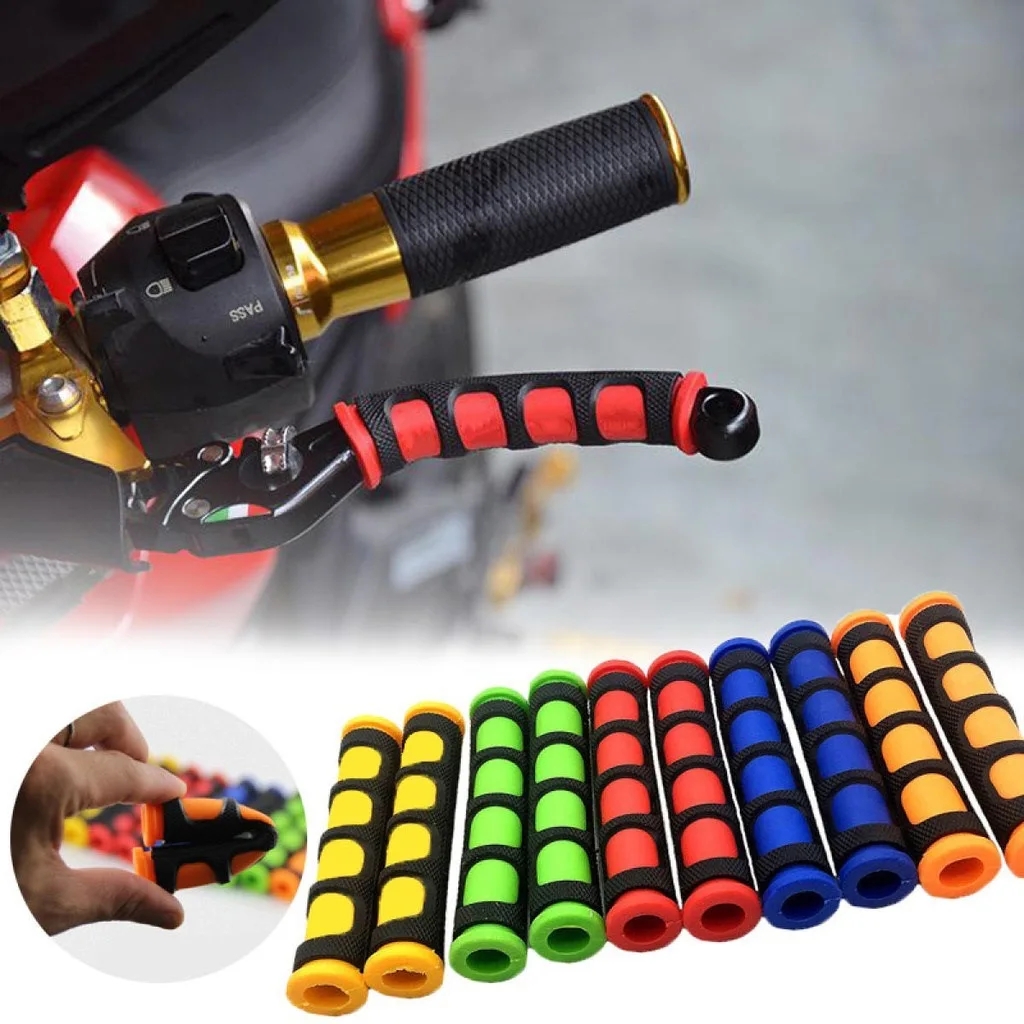 Motorcycle Brake Handle Silicone Sleeve Soft Anti-Slip durable Moto Bicycle Protective Handlebar Moto Equipments Accessories