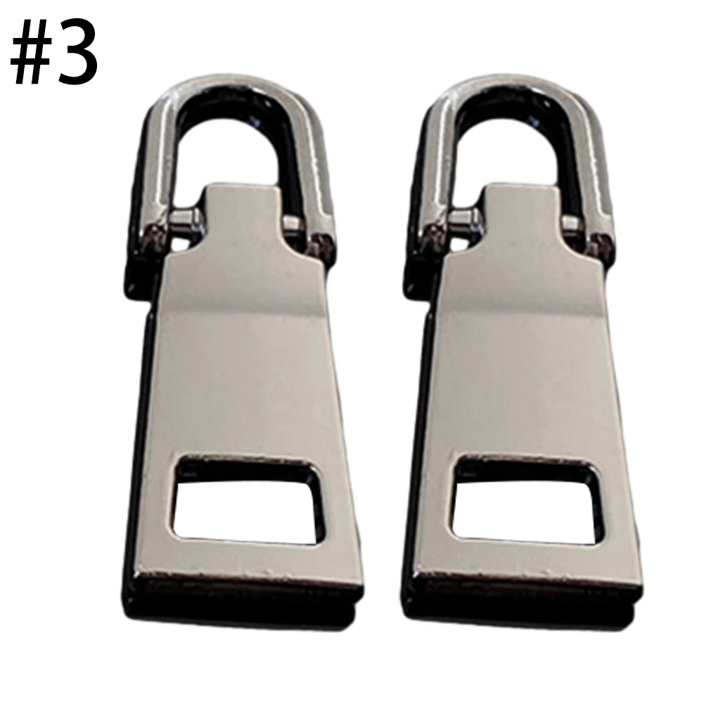 Zip Slider Replacement  10pcs Zip Replacement Set  Sleek and Reflective Finish  Ideal for Various Luggage Bags