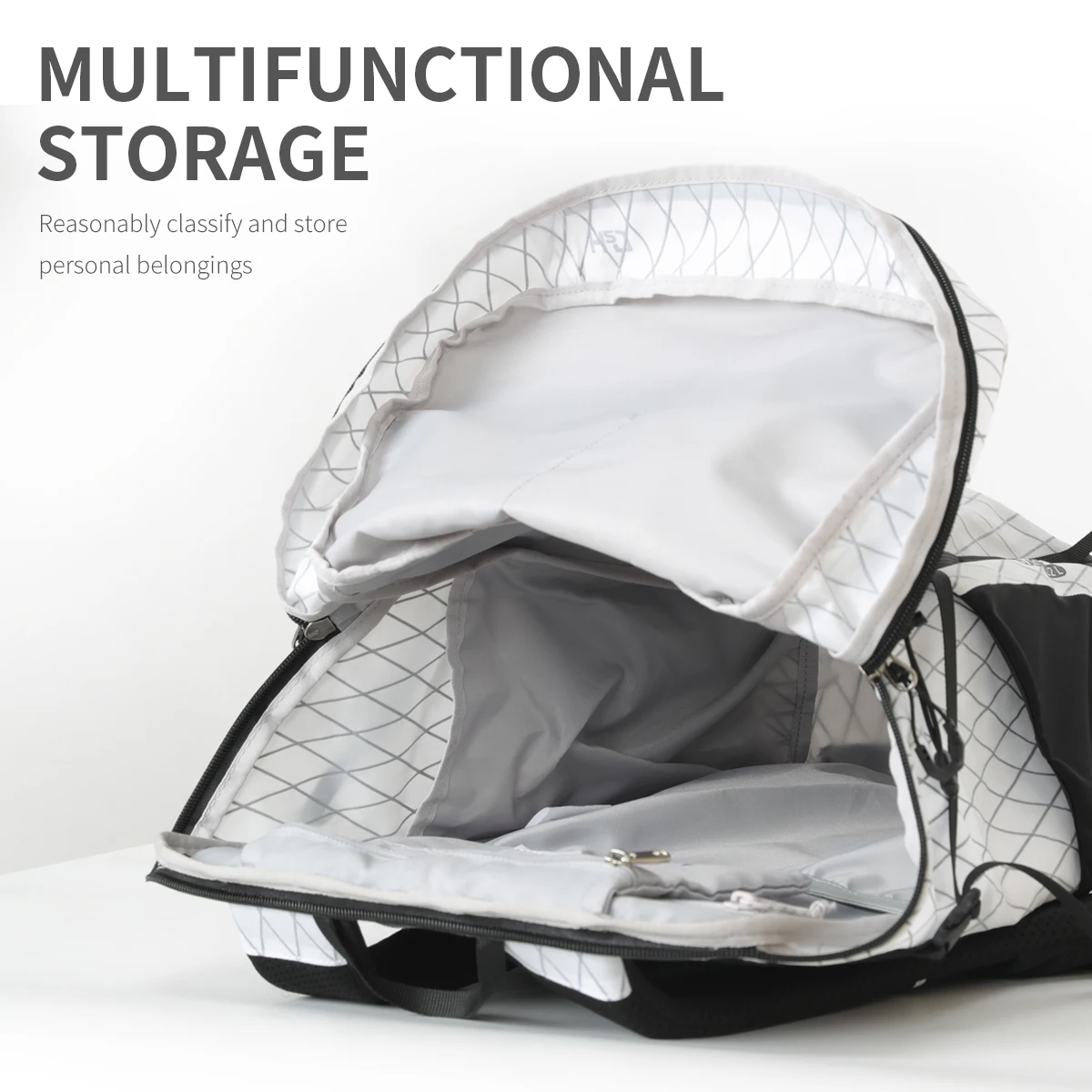 Borsa da alpinismo all'aperto da 22 litri per uomo e donna borsa da fitness leggera per allenamento da viaggio di grande capacità per escursioni antispruzzo m